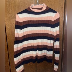 Madewell stripped turtleneck sweater. Size small.
